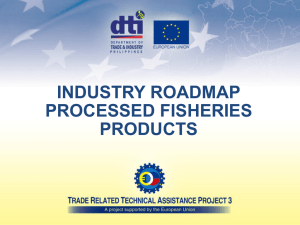Processed Fishery Products Roadmap
