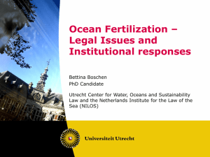 Ocean Fertilization - Utrecht Centre for Water, Oceans and