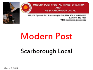Modern Post - CUPW Scarborough