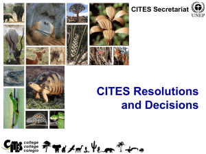 CITES Resolutions and Decisions