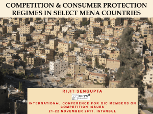 Competition & Consumer Protection Regime in Select