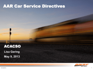 Car Service Directives