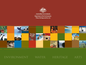 Australian Government role in biodiversity conservation (PPT