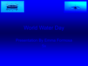 World Water Day - EkoSkola Malta