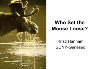 Moose Loose - National Center for Case Study Teaching in Science