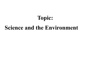 Sc and Env -Chapter 1