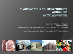 How to develop your local tourism plan