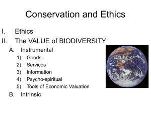 Values & Ethics in Conservation