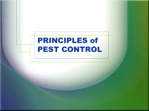 PRINCIPLES of PEST CONTROL