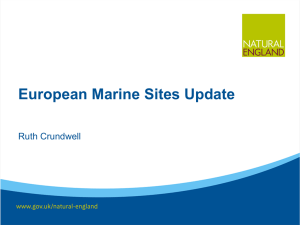 Marine Protected Sites Update NE powerpoint presentation