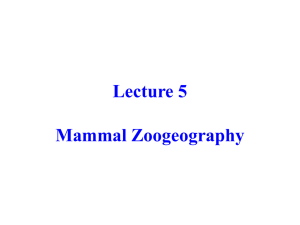 Zoogeography