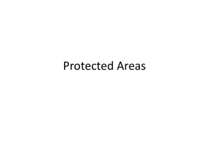 ESS Lecture 5 Protected areas 2