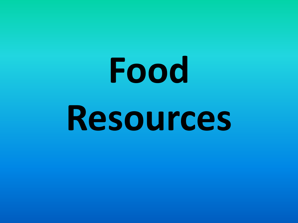 case study on food resources ppt