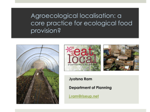 Agroecological localisation