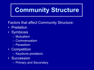 Communities notes Bio1 2013