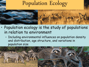 Population Ecology - Jackson County Schools