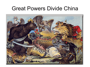 Great Powers Divide China Chapter 12 Section 5 Political