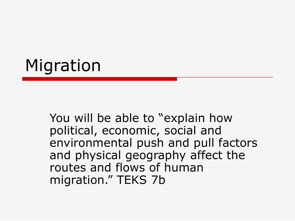 migration