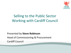 Selling to Cardiff Council