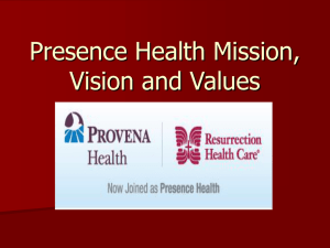 Presence Health Mission, Vision and Values