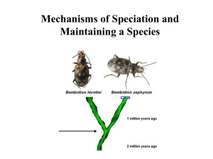 Mechanisms of Speciation (Chap. 20)