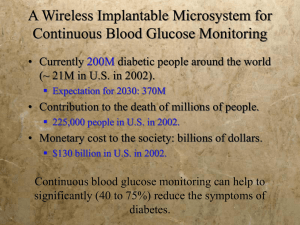 A Wireless Implantable Microsystem for Continuous Blood Glucose