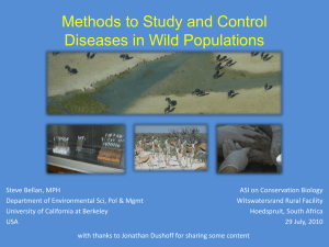 Disease Ecology Methods