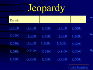 Jeopardy - Southgate Schools