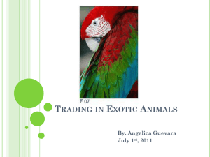 Trading in Exotic Animals