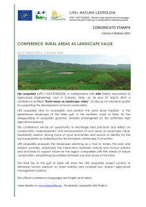 life+ natura leopoldia comunicato stampa conference: rural areas as