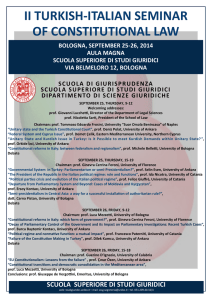 ii turkish-italian seminar of constitutional law scuola