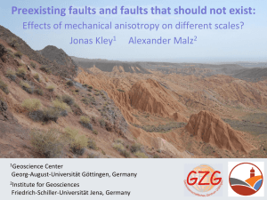 Kley Preexisting Faults
