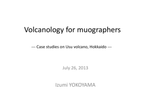 Volcanological interpretation in Usu