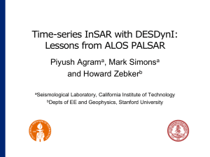 Experiments with Time-series InSAR algorithms
