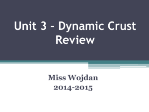 Unit 3 - Dynamic Crust Review Powerpoint