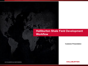 What is the Shale Field Development workflow?
