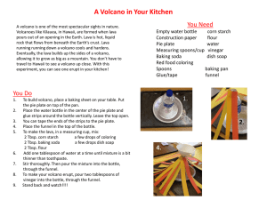 A Volcano in Your Kitchen