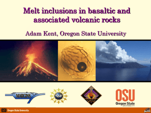 Melt inclusions in basaltic and associated volcanic rocks
