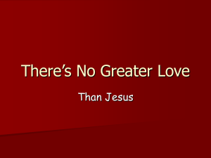 There`s No Greater Love