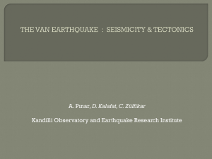 The October 23, 2011 Van Ercis Earthquake (Eastern Turkey, Mw