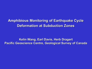 Amphibious Monitoring of Earthquake Cycle Deformation