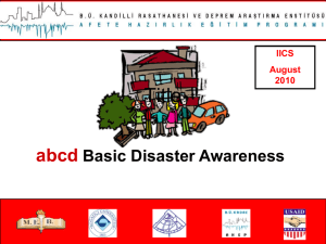 Basic Disaster Awareness