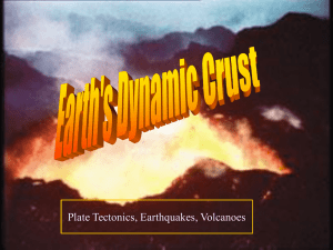 Unit 4 - Dynamic Crust Earthquakes & Volcanoes