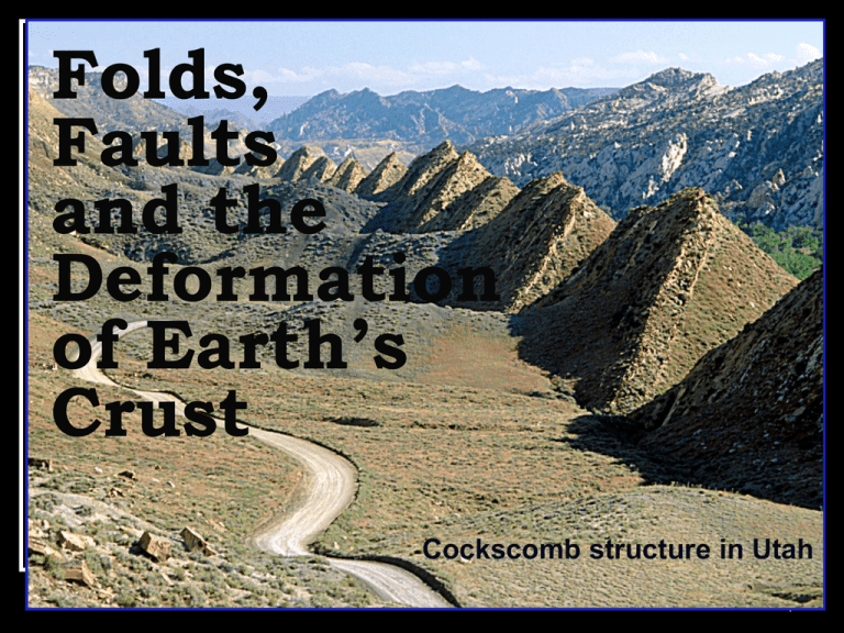 Folds Faults And The Deformation Of Earth s Crust