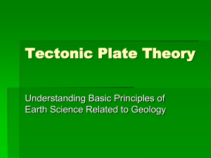 Tectonic Plate Theory PowerPoint Study Guide