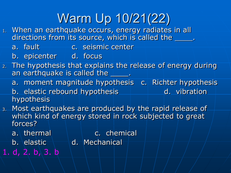 Ch 8 4 Earth s Layered Structure