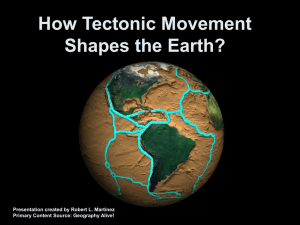 Geography How Tectonic Movement Shapes the Earth 2010