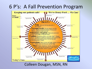 6 P*s: A Fall Prevention Program