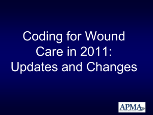 Coding for Wound care