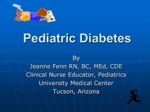 Care of the Child with Type 1 Diabetes